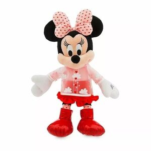 Disney Minnie Mouse Plush Toy rain cost hearts 2020 valentines spring
